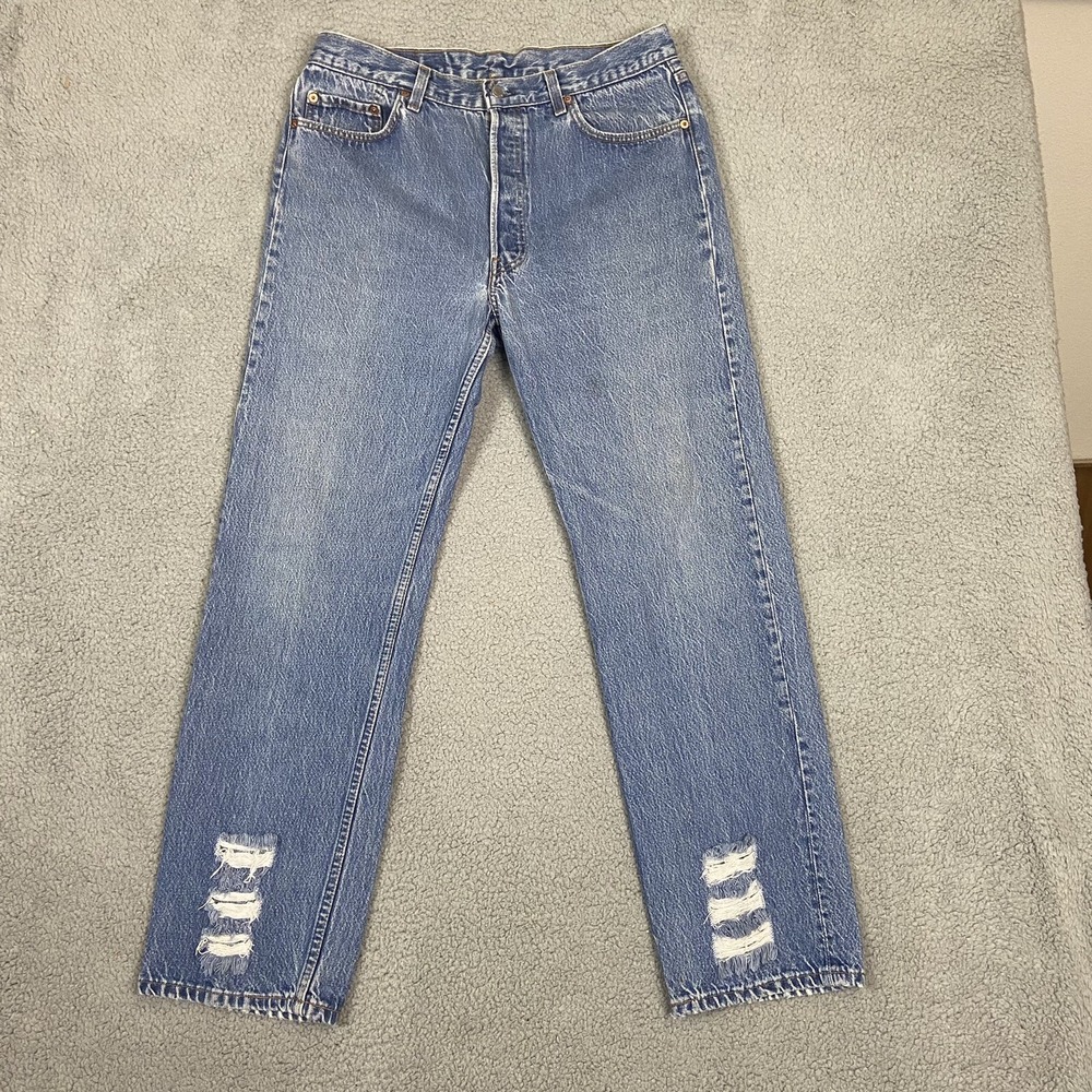 Vintage Levi's 501 80s 90s Distressed‎  36x32 (34x30) Made In USA